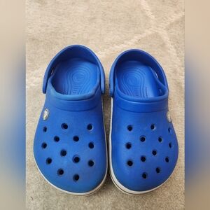 CROCS Blue Crocband Clogs J1 Size 1 Youth